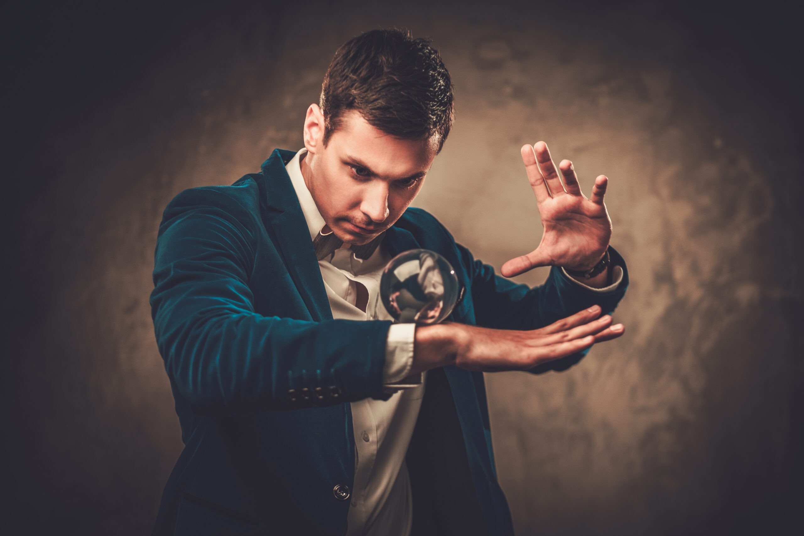 Young,Illusionist,Performing,Tricks,On,A,Stage